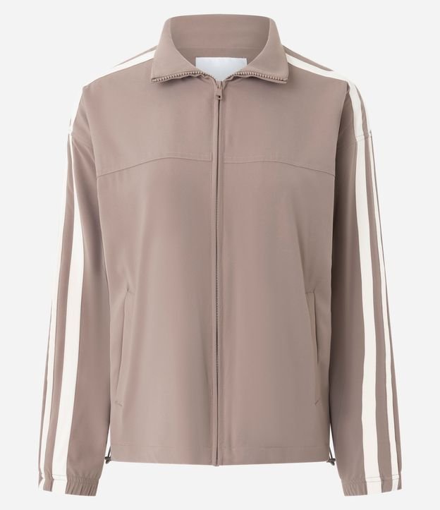 Campera Oversized Deportiva en Microfibra con Recortes Contrastantes 7