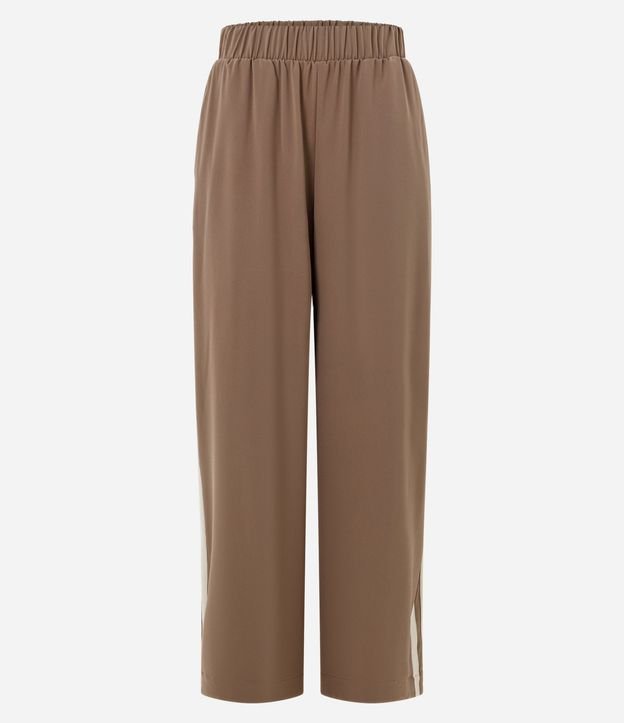 Pantalón Recto Deportiva en Microfibra con Rayas Laterales 6