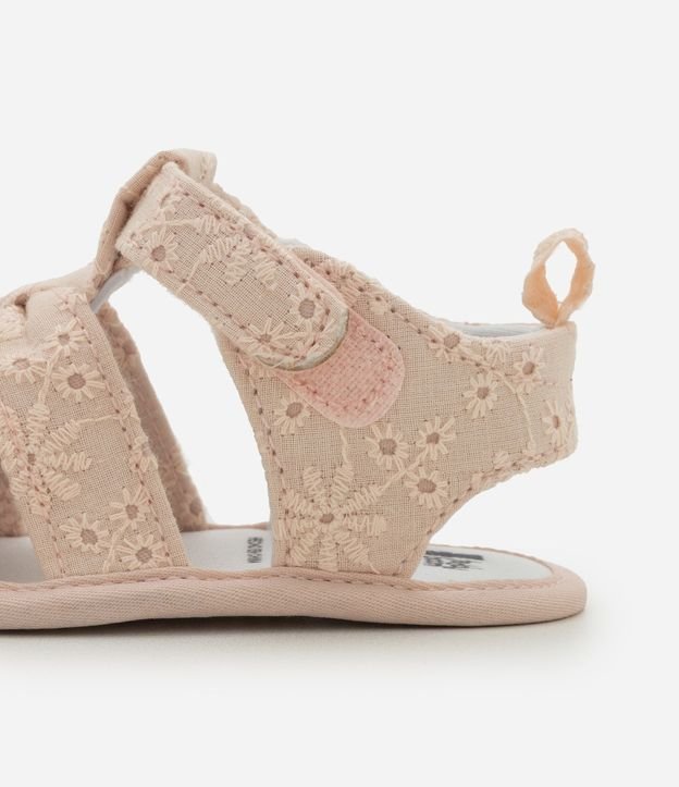 Sandalia Bebe en Broderie con Velcro - Talle 13 a 19 4
