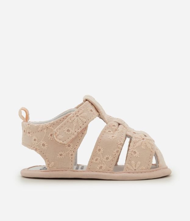 Sandalia Bebe en Broderie con Velcro - Talle 13 a 19 5