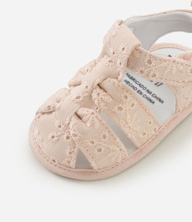 Sandalia Bebe en Broderie con Velcro - Talle 13 a 19 6