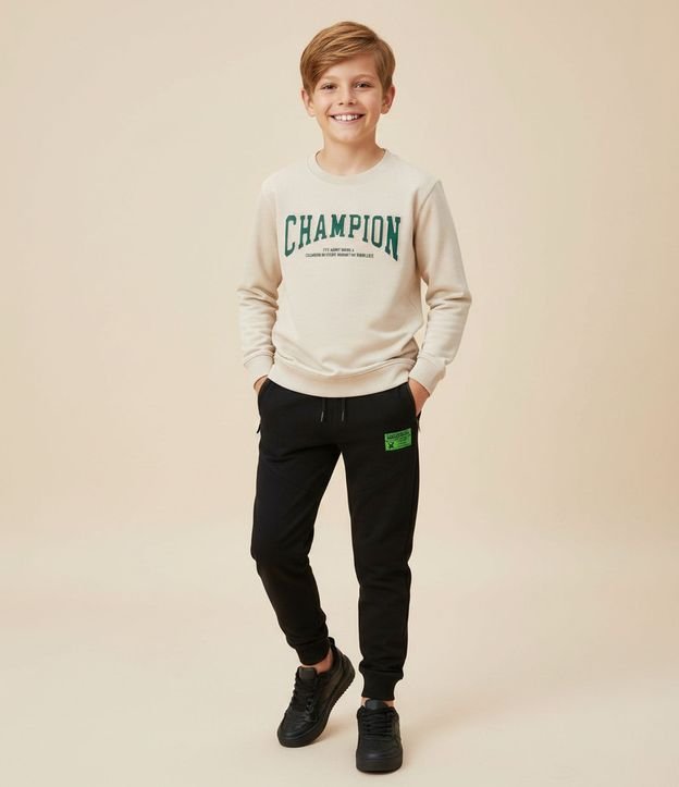 Pantalón Jogger Infantil en Algodón con Estampado Minecraft – Talle 5 a 14 años 1