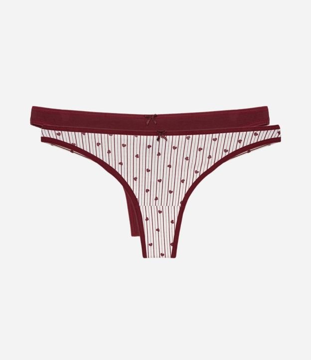 Kit 02 Bombachas Bikini Hilo Doble en Algodón