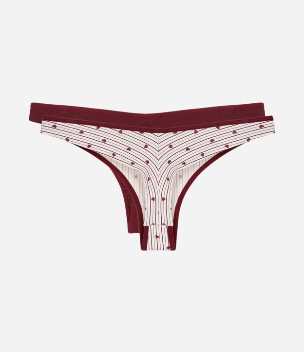 Kit 02 Bombachas Bikini Hilo Doble en Algodón 2