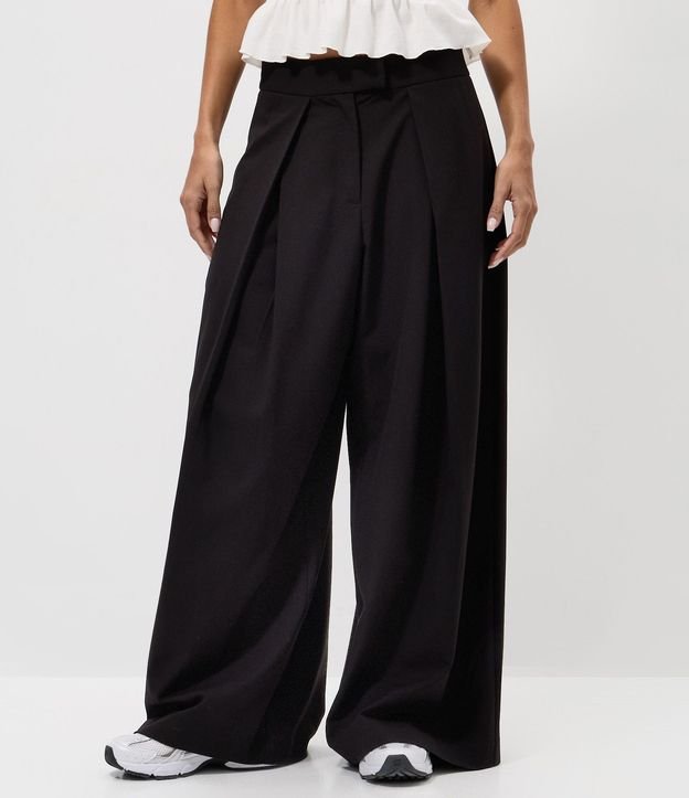 Pantalón Sastrería Cintura Alta con Pliegues Delanteros 2