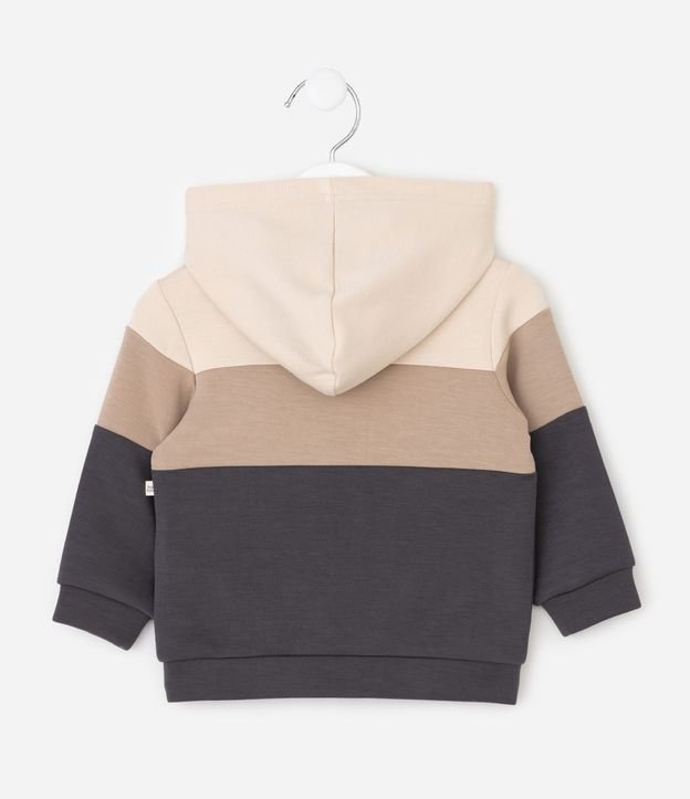 Campera Infantil en Modal con Capucha y Recortes – Talle 0 a 18 Meses 3