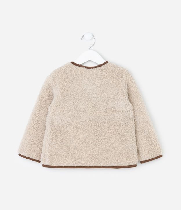 Chaqueta Infantil en Sherpa con Botones Delanteros – Talle 1 a 6 Años 3