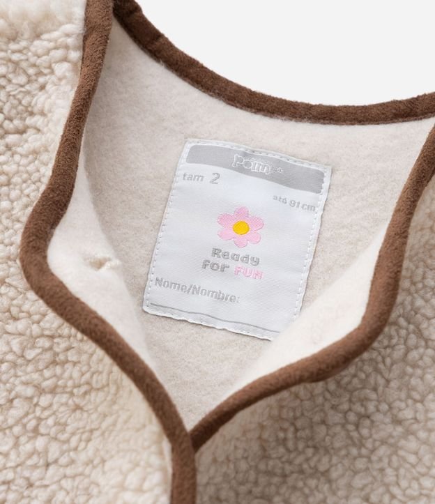 Chaqueta Infantil en Sherpa con Botones Delanteros – Talle 1 a 6 Años 6