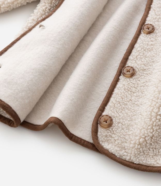 Chaqueta Infantil en Sherpa con Botones Delanteros – Talle 1 a 6 Años 7