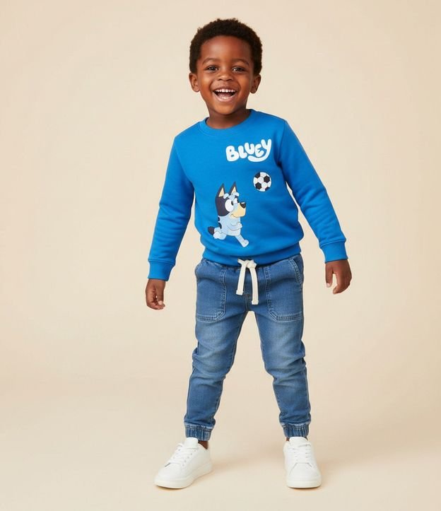 Saco Algodón Infantil con Estampa de Bluey - Talle 2 A 6 años