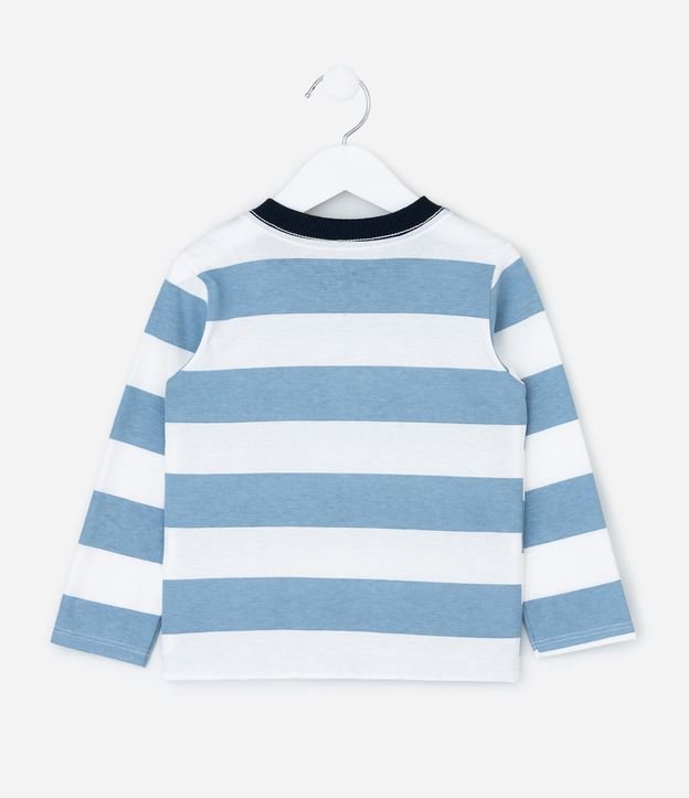 Remera Infantil Rayada con Estampa de Bluey en el Bolsillo – Talle 2 a 6 años 3