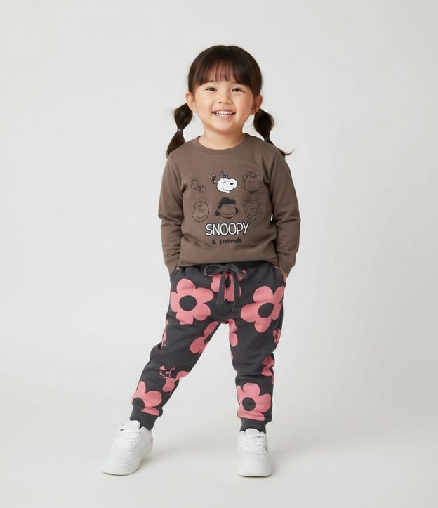 Remera Infantil Manga Larga Estampa de Snoopy Friends – Talle 2 a 6 años