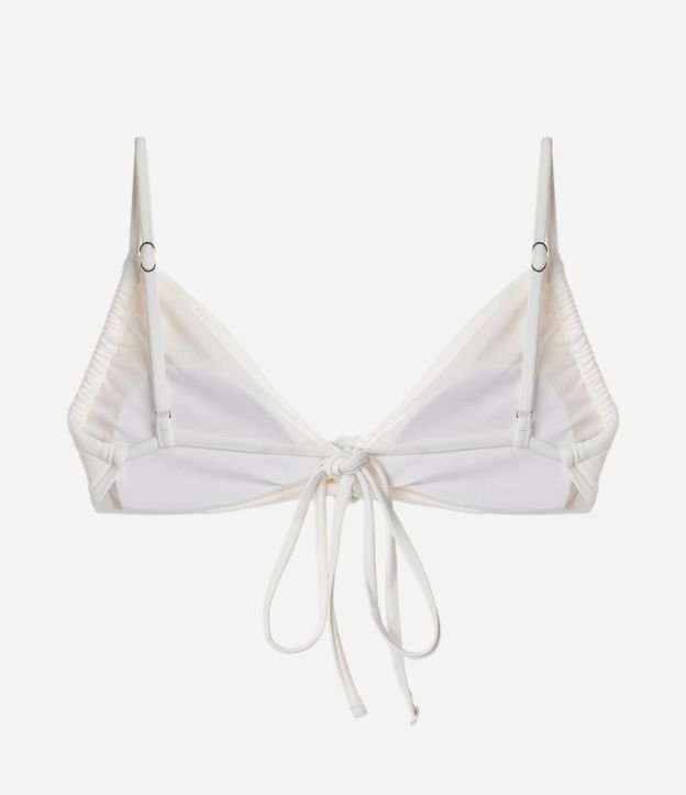 Bikini Top Media Taza con Bordado y Adorno de Caracola 6