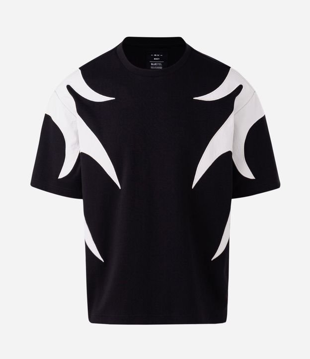 Remera Boxy con Detalle de Llamas Laterales 5