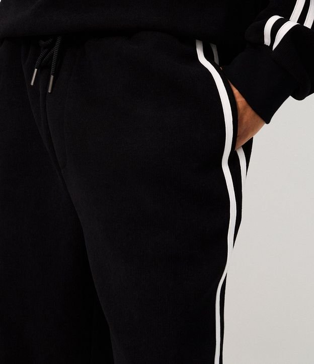 Pantalón Algodón Super Wide Leg con Rayas Laterales 3