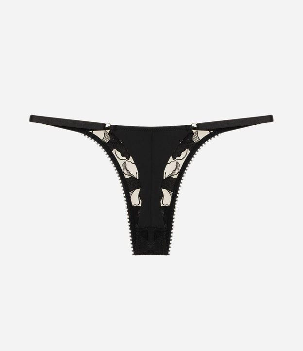 Bombacha Colaless Hilo Doble en Tule con Bordado Floral 2