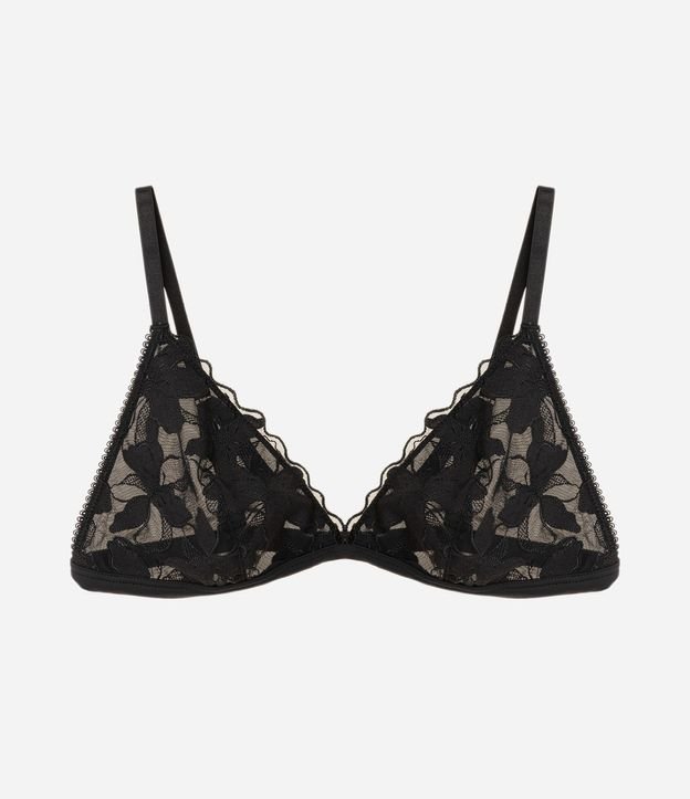 Soutien Top en Tule con Bordado Floral
