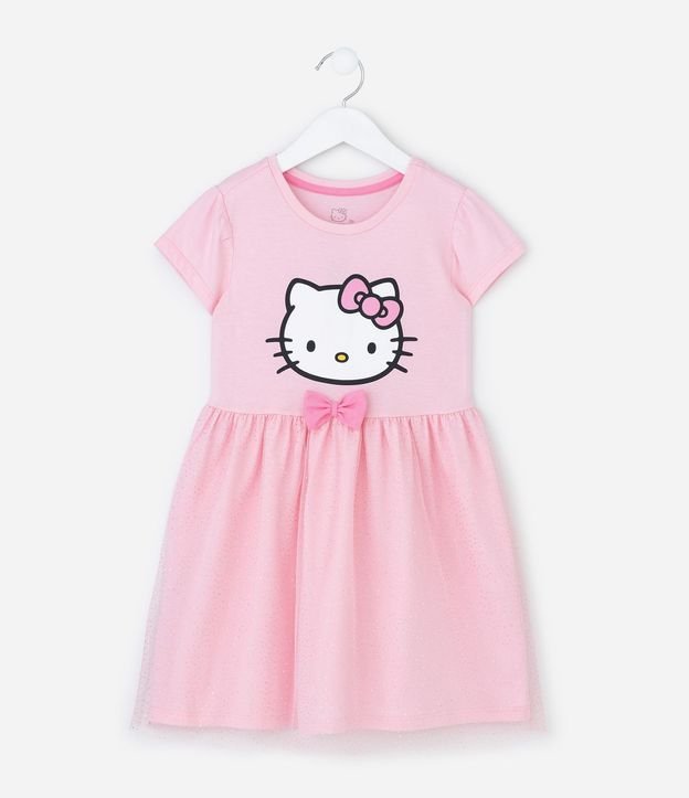 Camisón Infantil con Estampa de Hello Kitty y Pollera de Tule – Talle 3 a 8 años 2