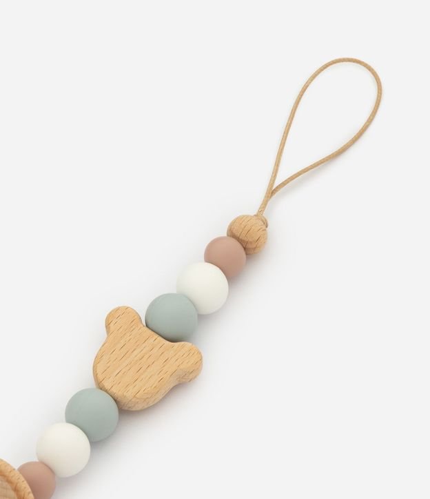 Prendedor de Chupeta en Silicone con Oso - Talle U 3