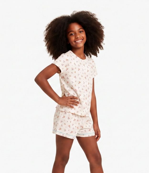 Pijama Infantil Peach Touch  Manga Corta - Tam  5 a 16 años 3