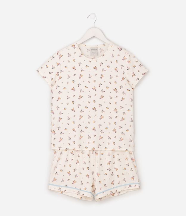 Pijama Infantil Peach Touch  Manga Corta - Tam  5 a 16 años
