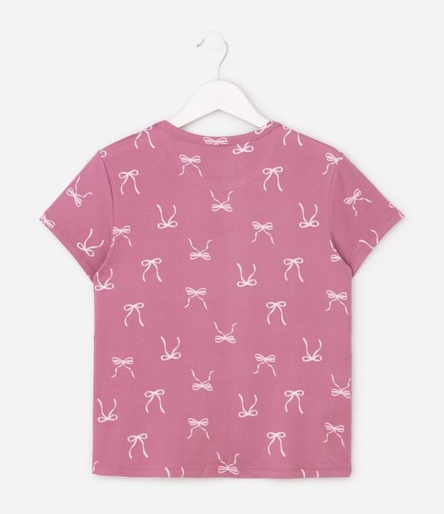 Pijama Infantil en Algodón con Estampa de Lacitos y Toque Suave - Talle 5 a 16 años 3