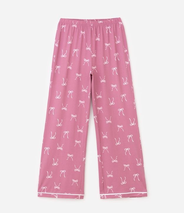 Pijama Infantil en Algodón con Estampa de Lacitos y Toque Suave - Talle 5 a 16 años 4