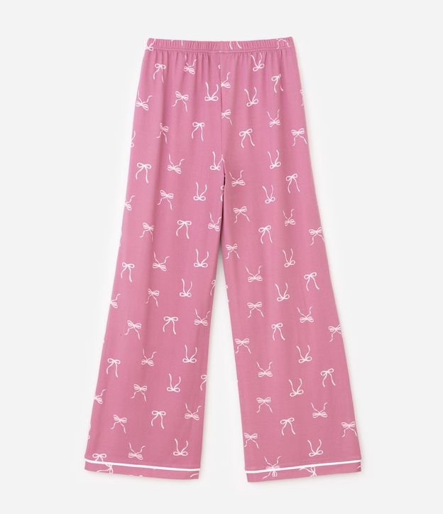 Pijama Infantil en Algodón con Estampa de Lacitos y Toque Suave - Talle 5 a 16 años 5