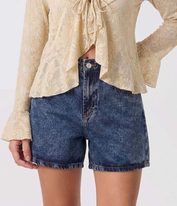 Short Mom en Jeans con Tiro Alto 2