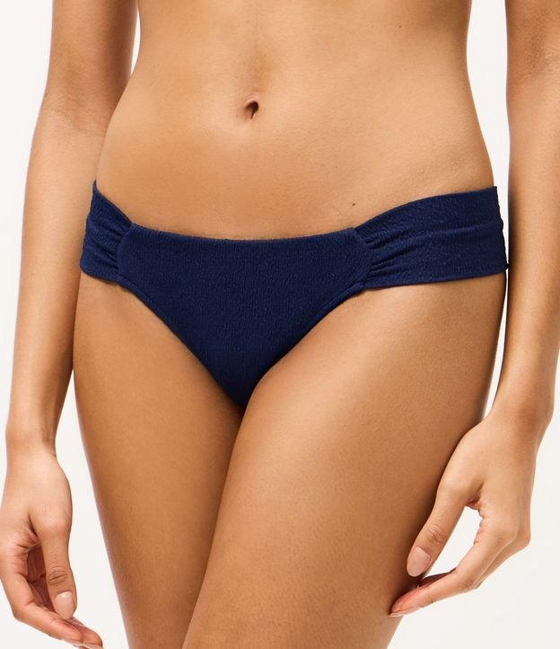 Bikini Bombacha Lateral Drapeada en Microfibra Texturizada 2