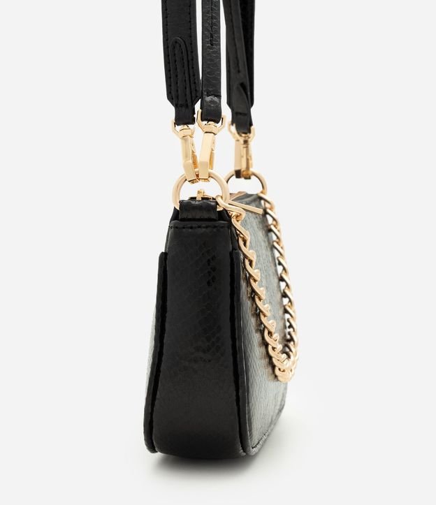 Cartera Shoulder Pequeña en PU con Detalle de Cadena 2