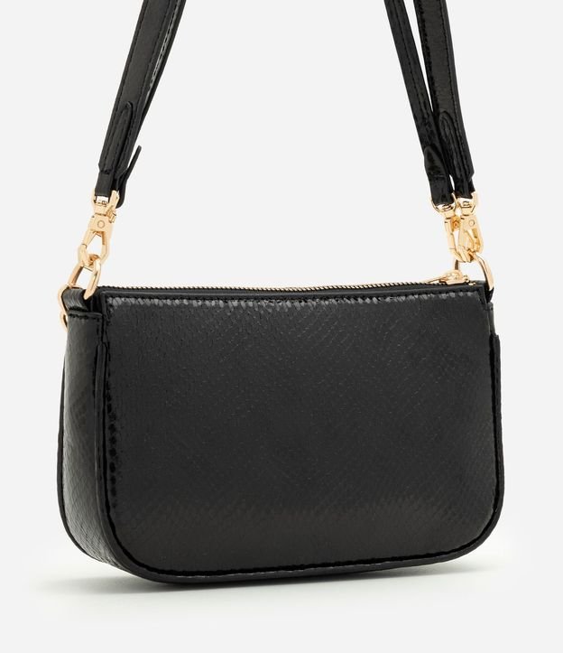 Cartera Shoulder Pequeña en PU con Detalle de Cadena 3