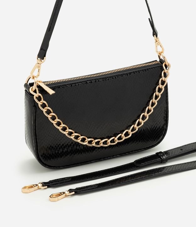 Cartera Shoulder Pequeña en PU con Detalle de Cadena 6