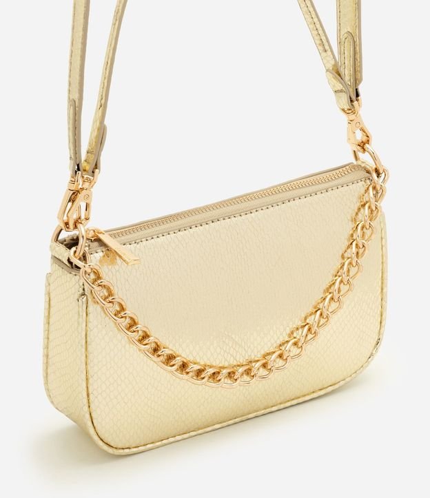 Cartera Shoulder Pequeña en PU con Detalle de Cadena