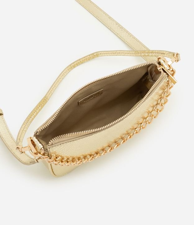 Cartera Shoulder Pequeña en PU con Detalle de Cadena 4