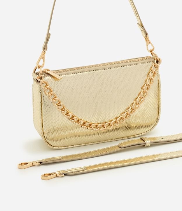 Cartera Shoulder Pequeña en PU con Detalle de Cadena 5