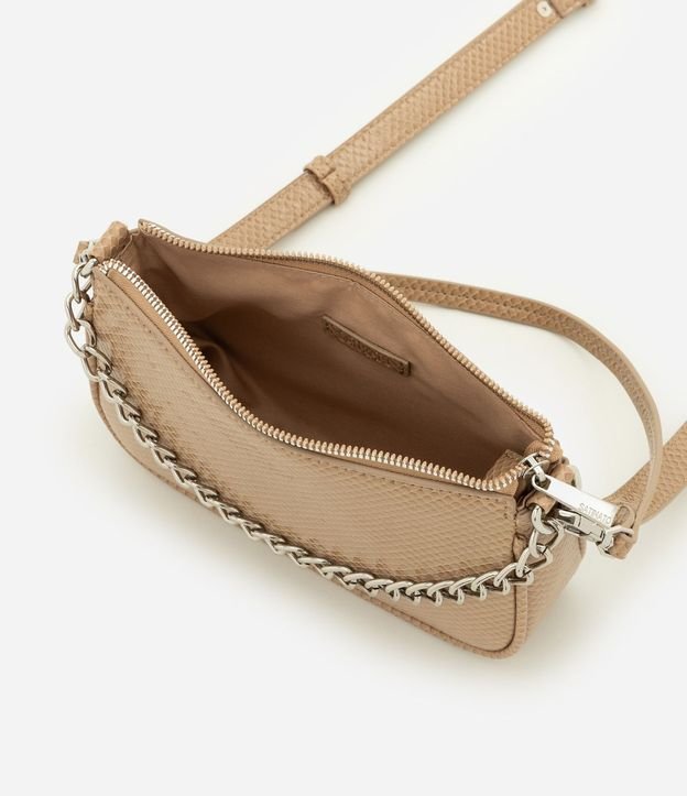 Cartera Shoulder Pequeña en PU con Detalle de Cadena 6