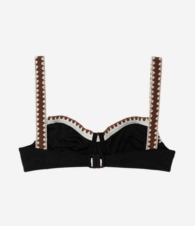 Bikini Top Media Taza en Microfibra con Detalles Contrastantes 7
