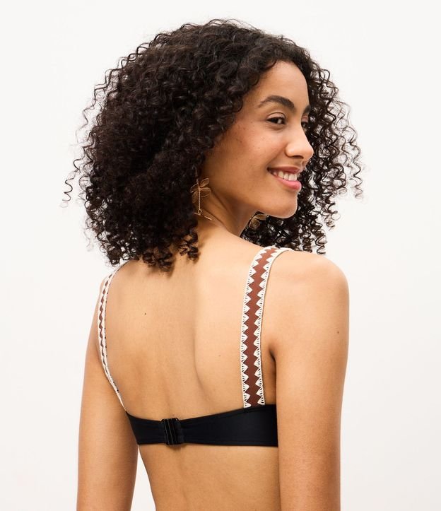 Bikini Top Media Taza en Microfibra con Detalles Contrastantes 4