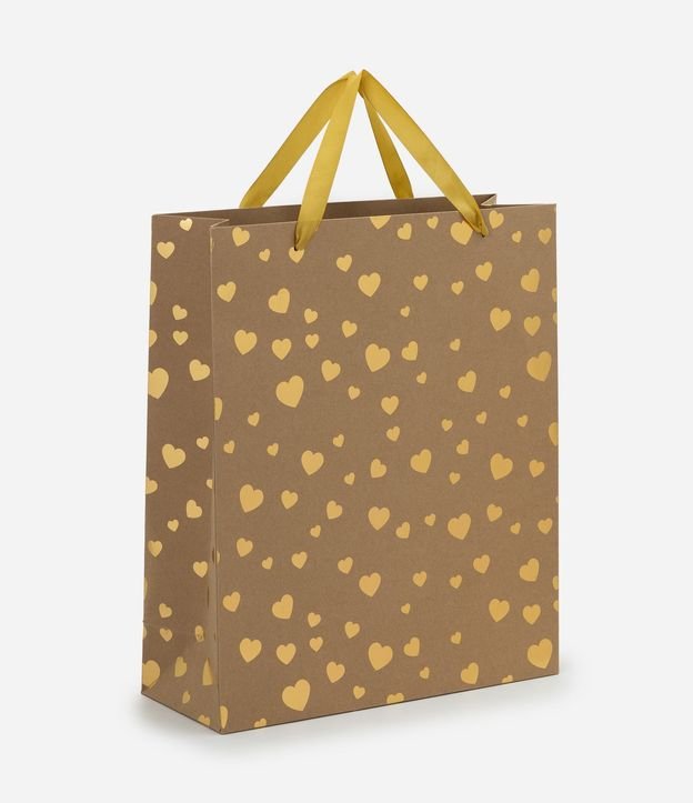 Bolsa de Regalo Mediana con Estampa de Corazones