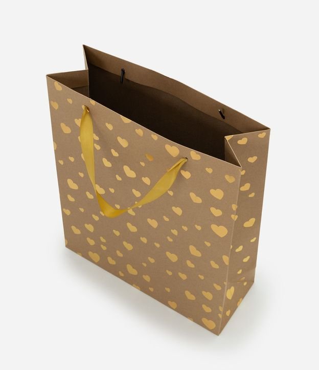 Bolsa de Regalo Mediana con Estampa de Corazones 3