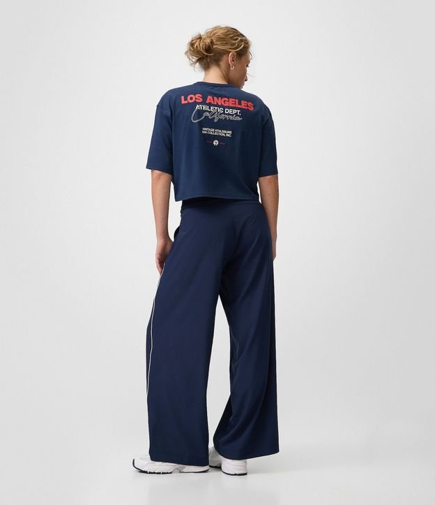 Pantalón Recto Deportivo con Friso Contrastante 3