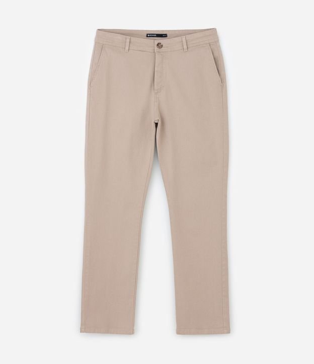 Pantalón Chino Recto en Sarga 4