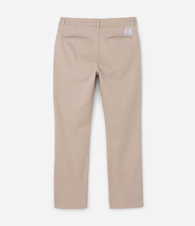 Pantalón Chino Recto en Sarga 5