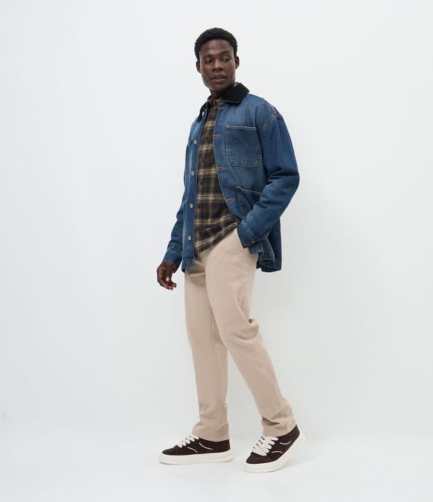 Pantalón Chino Recto en Sarga