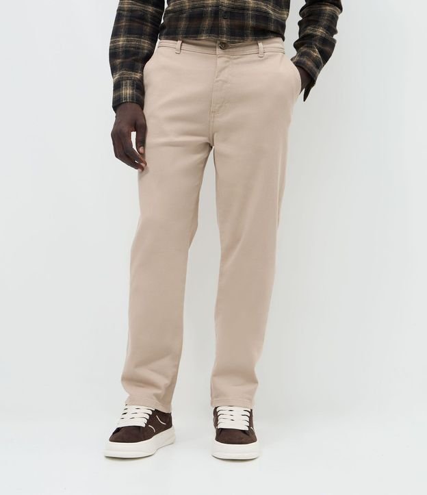 Pantalón Chino Recto en Sarga 2