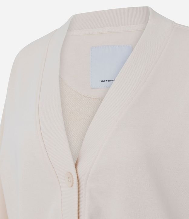 Campera Deportiva Media Malla Cardigan De Algodón 6
