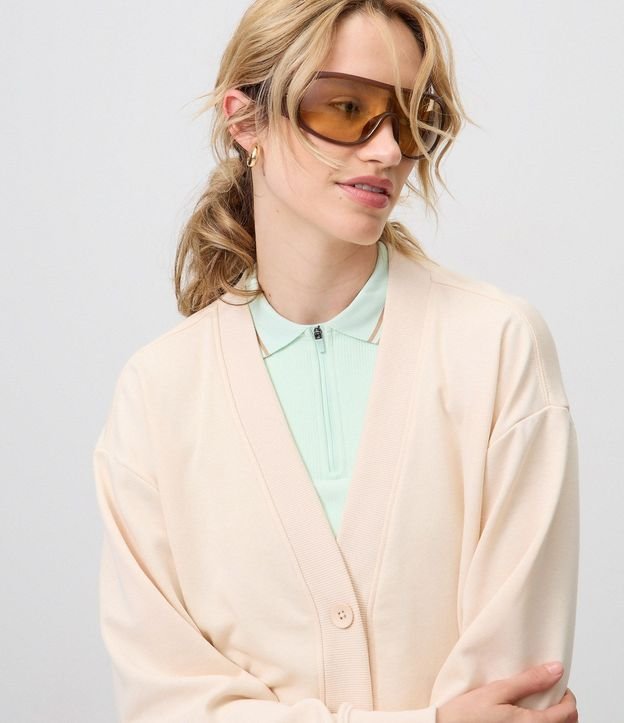 Campera Deportiva Media Malla Cardigan De Algodón 4
