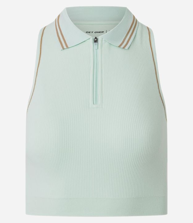 Top Deportivo Get Over Seamless con Cuello Polo y Cremallera Delantera 5