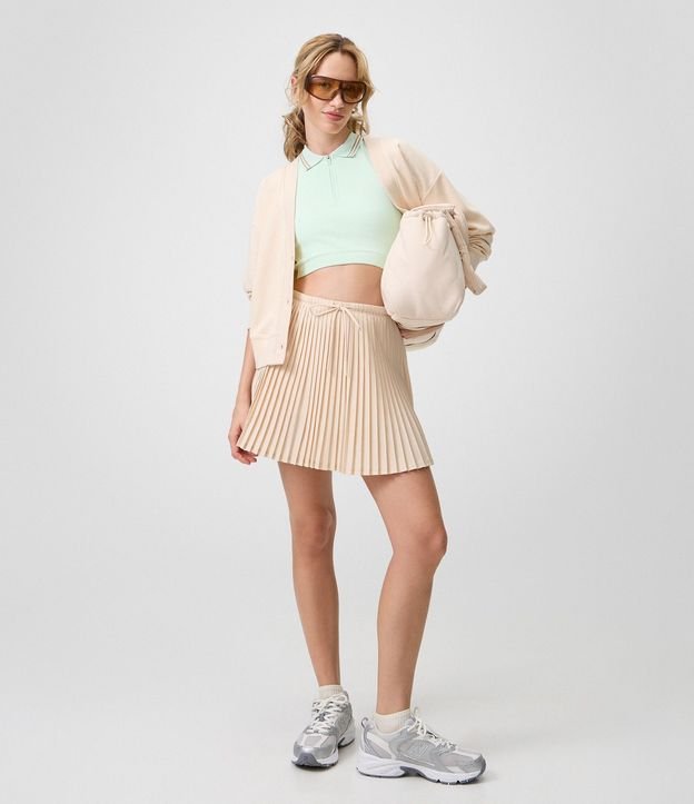 Top Deportivo Get Over Seamless con Cuello Polo y Cremallera Delantera 2